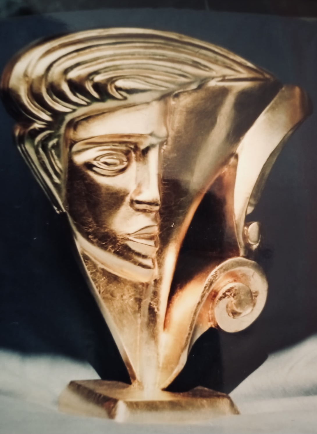 Sculpture inspired by chopin, the polish pianist